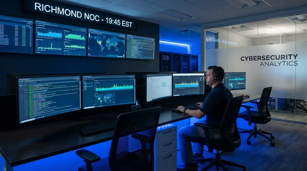 IT network operations center monitoring systems for Virginia businesses